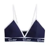Unterwäsche Damen Slip Triangel-Bralette für Damen Kleiderschrank Zubehör Unterwäsche (Navy, L)