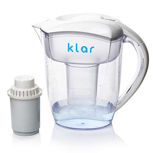 3,5 l Wasserfilter Kanne mit Fluorid Wasserfilter - Wasser Filtersystem Entfernt Fluorid, Blei, Mikroplastik, PFOA, PFAS - Alkalischer PH-Wert von Klar Water