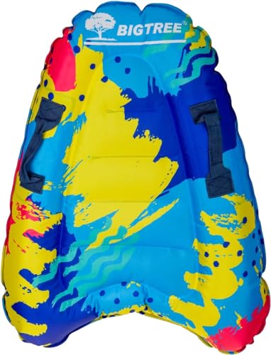 BIGTREE Bodyboard Aufblasbar Aufblasbares Surfbrett, leichtes tragbares Schwimmenbrett mit Griffen, weiche Bodyboards zum Schwimmen, Lernen Hilfsmatte, geeignet für mehrere Szenarien