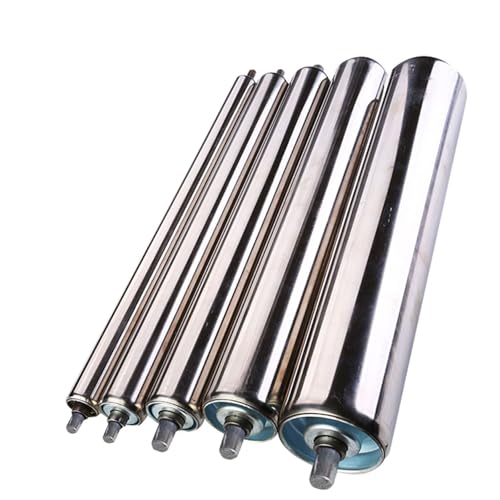förderrollen Förderrollen Ohne Antrieb – 5er-Pack, Edelstahlwalze Mit 25, 32, 38, 50 Und 60 Mm Durchmesser For Holzbearbeitungsbetriebe, 15,7 19,7 23,6 Zoll Lange, Langlebige Förderbandwalze(Dia-32MM(