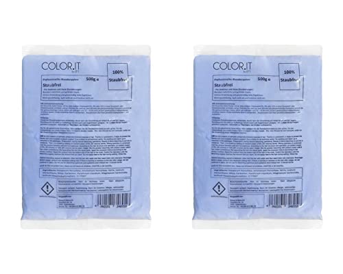 2x COLOR.IT Professionelles Blondierpulver - Sehr Hochwertig - 500g je Beutel