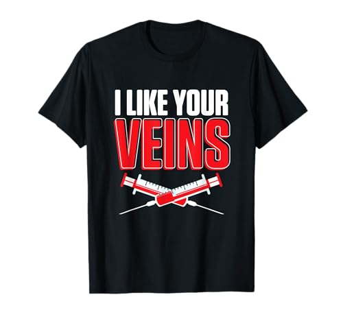 Ich mag deine Venen Blutspende Phlebotomie Blutspender T-Shirt