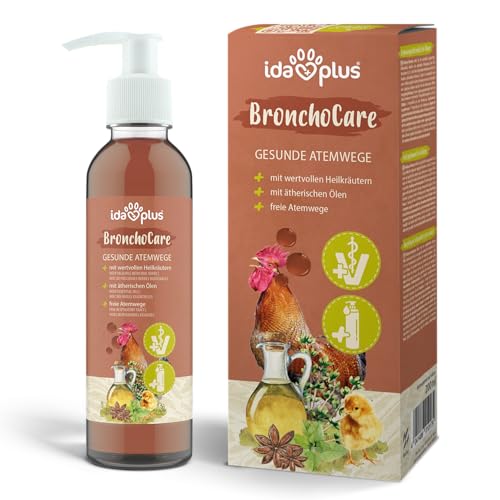 Ida Plus BronchoCare 200 ml für Hühner & Küken - unterstützt zielgerichtet die Atemwege - optimale Unterstützung gegen Hühnerschnupfen - beugt Mängeln vor - mit wertvollen ätherischen Ölen