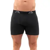 Merino.tech Unterwäsche Herren - 100% Merino Boxershorts Herren Wolle, Atmungsaktiv Und Feuchtigkeitsableitend (Large, 1 Packung – 170 Anthrazit)