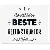 JUNIWORDS Mauspad Mousepad, So sieht der beste Reitinstruktor der Welt aus! (5869249)