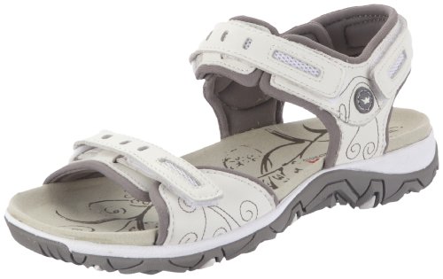 Allrounder by Mephisto Damen Lagoona Knöchelriemchen, Weiß (White/WARM Grey), 39 EU