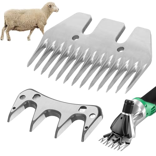 Schafschermaschine Schermesser, gerade 13 Zähne Elektrischer Wollschneider Ziegenklipper Schere Ersatzteil Professionelles Schafschermesser für Schafschur und Tierpflege-Experten