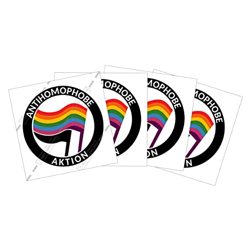 Antihomophobe Aktion Sticker Paket (30, 50,100, 300 oder 500 Stück) 7,4 x 7,4cm