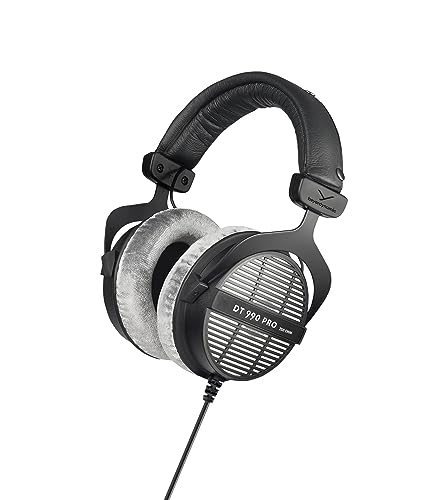 beyerdynamic DT 990 PRO einseitig kabelgebundener Over-Ear-Studiokopfhörer für Mixing, Mastering und Editing mit 250 Ohm. Made in Germany