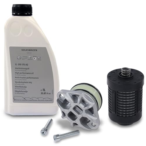 ATEC Germany 1x Hydraulikfilter Haldex für Lamellenkupplung inkl. Kappe & Getriebeöl 1l Kompatibel mit A udi A3, Q3, TT, SEAT, SKODA OCTAVIA, SUPERB, YETI, VW CADDY, GOLF, MULTIVAN, PASSAT, TRANSPORTE