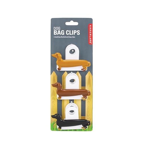 Kikkerland Dackel Bag Clips 3er Set