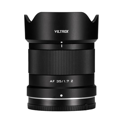 VILTROX 35mm f1.7 Z, AF 35mm F1.7 Z-Mount für Nikon Z Mount, Autofokus APS-C Z Mount Objektiv für Nikon Z7 II Z fc Z6 II Z50 II Z6 III Z6 Z7 Z30