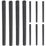 VILLCASE Rührstab Anode Graphitst?be Für Die Elektrolyse stab - stab- Kohlefaser- Stab - Stabfaser- Faserstangen 10Pcs 8 Mm Durchmesser - - Zylinderstab Carbon Graphite Plate