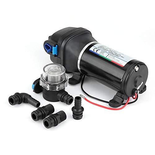 12V Membranpumpe, 4.5GPM 17 L/Min 40PSI Membran Selbstansaugende Wasserpumpe mit automatischem Druckschalter