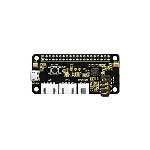 KEYESTUDIO ReSpeaker 2-Mic Pi HAT V1.0 für Raspberry Pi Zero und Zero W, Raspberry Pi B+, Raspberry Pi 2B und 3B/4B