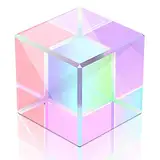 Würfel Prism Strahlteilungsprisma Mehrfarbiger Würfel Optisches Glas Würfel Prisma K9 Optischen Glas für Unterricht in Physik Lichtspektrum Regenbogen Effekt