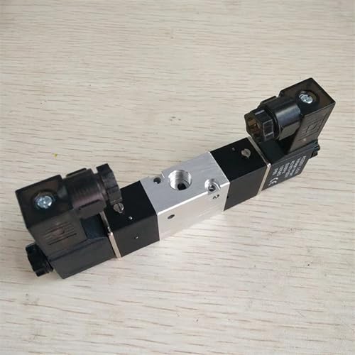 Pneumatisches Magnetventil 3V120-06 3V120-M5 Anschluss 1/8 Zoll M5 12 V DC 3/2-Wege-Steuerventil Doppelspule(3V120-06,24V)