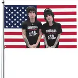 Johnnie Amerikanische Flagge, 90 x 150 cm, Johnny und Jake Flaggen, geeignet für Zimmer, Studentenwohnheim, Schlafzimmer, Wandteppich, Dekoration, Innen- und Außenbereich, lustig, Party-Wandbanner