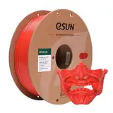 eSUN PLA Filament 1.75mm, Modifiziertes 3D Drucker Filament PLA, Maßgenauigkeit +/- 0.03mm, 1KG Spule (2.2 LBS) 3D Druck Filament für 3D Drucker (C-Rot, PLA Lite - 1KG)