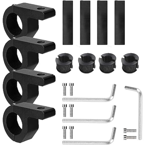 Arbeitsleuchten Halterung Universal Light Bar Halterungs 19-32mm für Frontschutzbügel Geländewagen Auto LKW Motorrad Boot 4 Stück
