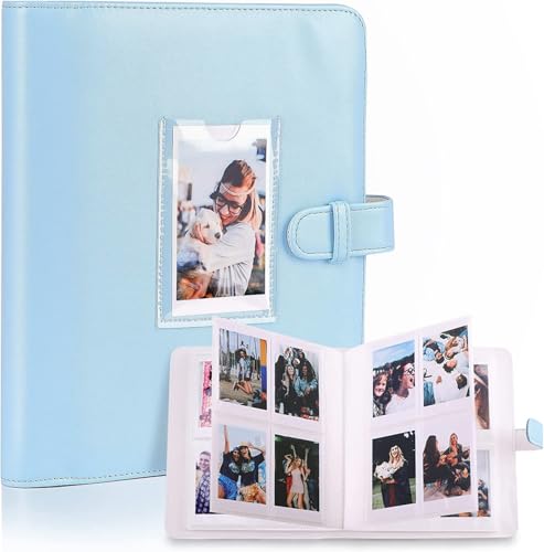 FORETOY Fotoalbum mit 272+1 Taschen kompatibel mit Instax 3 Zoll Film- kompatibel mit Fujifilm Instax Mini 90 9 8 8+ 70 7c 7s 11 50s 7+ 25 Mini LiPlay Mini Link, Polaroid Snap, Kodak Sofortbilddrucker