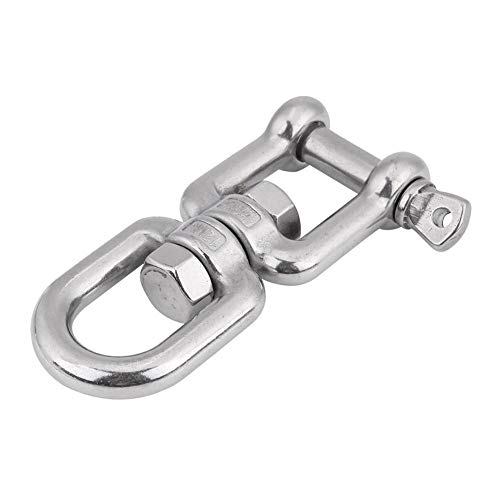 KIMISS Schwerlast 304 Edelstahl Swivel Ring Snap Rollen Schäkel Gerät(12mm)