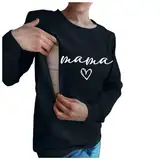 Mama's Boobery Sweater für Damen, lässig, Umstands-/Still-Sweatshirt, bequem, mit Reißverschluss, Stillpullover Damen Pullover Sexy (XL)