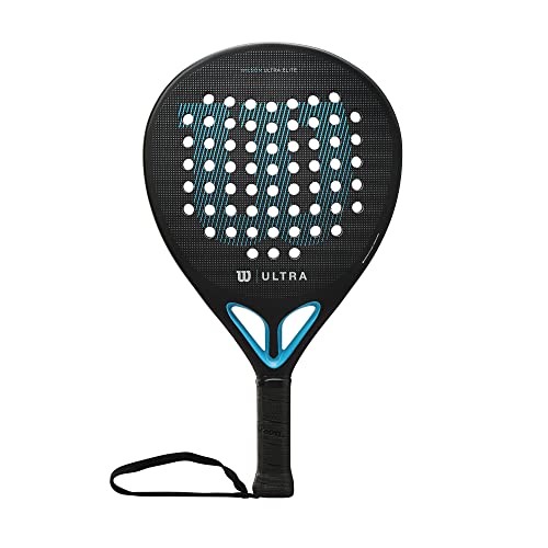 Wilson Padel-Schläger Ultra Elite V2, Fiberglas/EVA, 361 g, Schwarz/Blau, WR066911U2