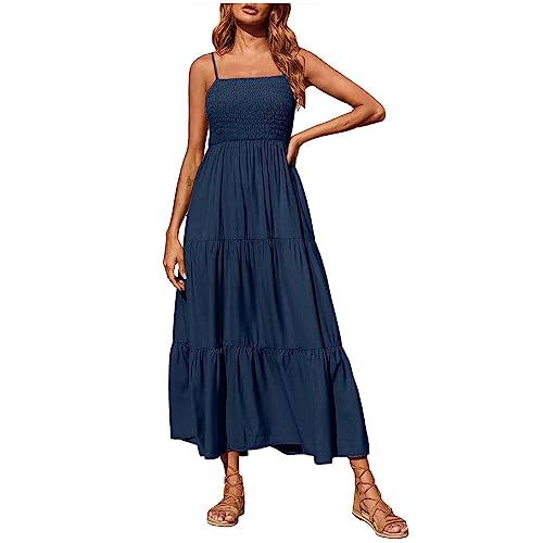 tsaChick schwarzes Abendkleid Damen lang mit ärmel, Bodycon Kleid Damen midi, Kleid schwarz Spitze midi, Dark Blue XXXXL 46