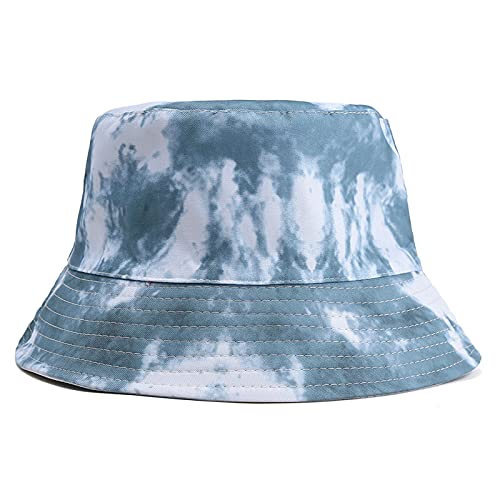 Lustiger Fischerhut Hut Druck doppelseitige Hut Krawatte Mode Frauen Sonne Baseballmützen Sonnenhut Jungen Fischerhut (Grey, One Size)