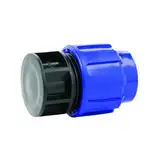 Klemmverbinder 50 mm PE Rohr Wasserleitung Kunststoff Fitting DVGW vers. Anschlüsse (Endkappe)