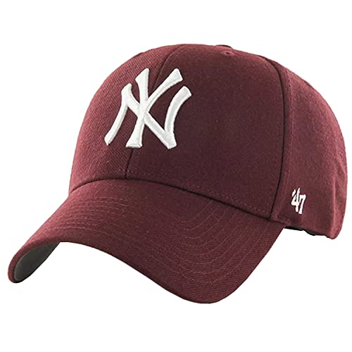 47 Brand Unisex Cap with a Visor, Burgundy, One Size