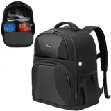 DBXINY 2 Ball Bowling Rucksack, Bowlingtasche Rucksack für zwei Bälle, Schuhe bis Größe 15 und Zubehör