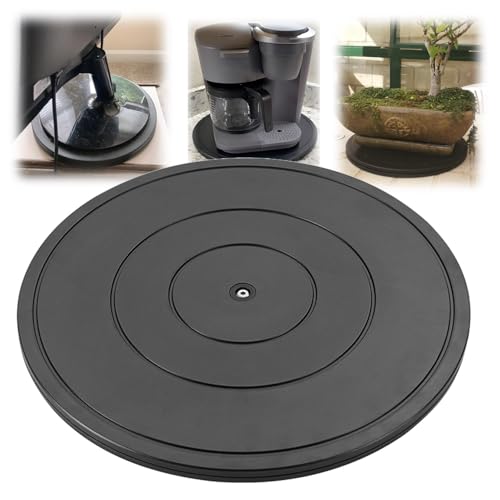 Drehscheibe Drehbarer Universal Drehteller, Rund 360 Grad Rotierende Drehplattform Mehrzweck Rehteller Drehplatte mit Stahlkugellagern für Torten Tv Laptops Monitor Pflanzen(16 Inch/40cm)