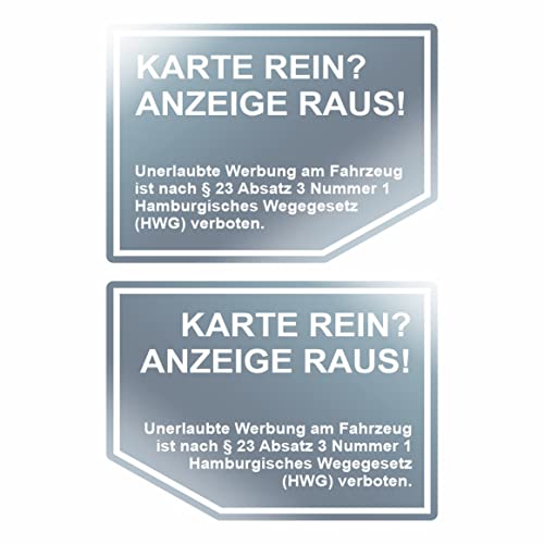 BIKE-label Werbung verboten kein Verkauf keine Karte Auto Aufkleber Fahrzeugscheibe für innen 2 Stück X900285