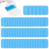 Fousenuk 60 Stück Gel Pads, EMS Pads für Trainer Bauchtrainer Elektrische Muskelstimulation, Muskelstimulator Ersatzteile, Hydrogel, Bauchmuskeltrainer Muskel Trainingsgerät Gelpads Multifunktionale