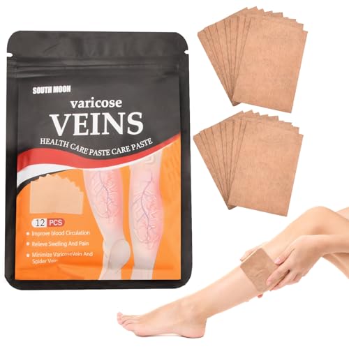 Krampfaderpflaster für Beine,24PCS Varicose Veins Patch,Besenreiser Entfernen,Krampfadern Relief Patch,Vene Patches,Spider Leg Repair Patch,Verbesserung der Durchblutung,Vene Linderung Kräuterpflaster