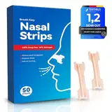 Anti-Schnarch Nasenstrips | 50 Nasenpflaster fürs bessere Atmen für Sport und Schlaf für Erwachsene und Kinder | Hautfarbe | Atemtrainer gegen Schnarchen | Nasal Strips