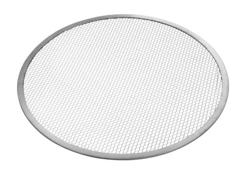 HENDI Pizza Screen, Pizzagitter, Pizzablech, Pizzaschieber, Ideal für gleichmäßiges Pizza-Backen, ⌀250mm, Aluminium