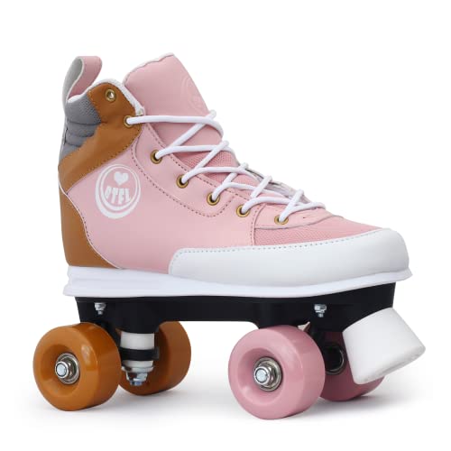 BTFL Rollschuhe Rosa Girlie für Mädchen,Retro-Rollschuhe,Dance-Roller,Rollerskates,rosa,EU 38