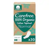 Carefree Slipeinlage 100% Organic Cotton Topsheet Normal (30 Stück), aus 100% zertifizierter Bio-Baumwolle für ein natürliches, frisches Gefühl, Größe Normal