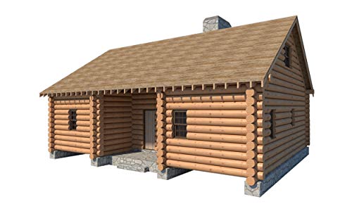 DIY Blockhaus mit Loft Pläne - 5 Schlafzimmer Cottage (1365 sq/ft) - Bauen Sie Ihren eigenen Rückzugsort