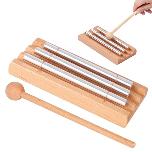 Energy Chime,Klangstab,Glockenspiel,Klangstab Lehrer,Klangstäbe,3-Ton Schlaginstrument Mit Mallet,Für Yoga Meditation Klangheilung,Percussion Instrument Für Lehrer Klassenzimmer Management Tool