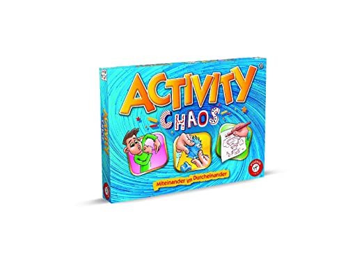Piatnik Chaos Der neueste Zuwachs Familie Gleichzeitiges Darstellen und Erraten Pantomime, Zeichnen, Kneten sind gefragt 660 Neue Begriffe Familien-Partyspiel 2 Teams ab 12+ Blau