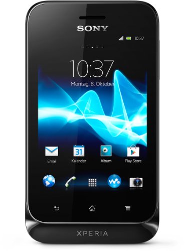 Sony Xperia tipo Smartphone (8,1 cm (3,2 Zoll) Touchscreen, 3,2 Megapixel Kamera, Android 4.0) schwarz