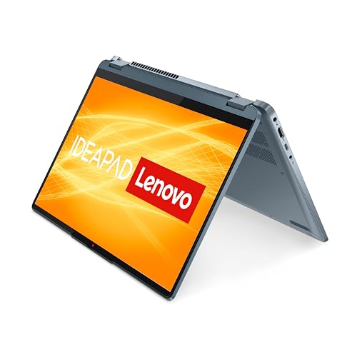 Lenovo IdeaPad Flex 5 Convertible Laptop | 14" WUXGA Touch Display | AMD Ryzen 5 7530U | 8GB RAM | 512GB SSD | AMD Radeon Grafik | Windows 11 Home | blau | 3 Monate Premium Care