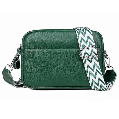 Lamppdcor Crossbody -Taschen für Frauen, Leder -Crossbody -Taschen für Frauen, Lederausstattung mit großer Kapazität, breite Gurt -Trendy Womens -Geldbörse, Zipper -Crossbody -Geldbörse für Frauen