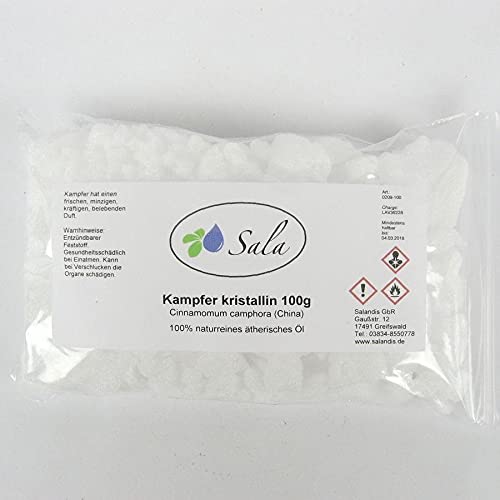 Sala Kampfer kristallin Kampferkristalle Brocken naturrein 100 g