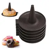 Silikon Donut-Form zum Backen, 6-teiliges Silicone Baking Molds Donut-Pfannen-Set Conical Shape Silicone Molds for Baking Gebäckset für perfekte Donuts und Bagels