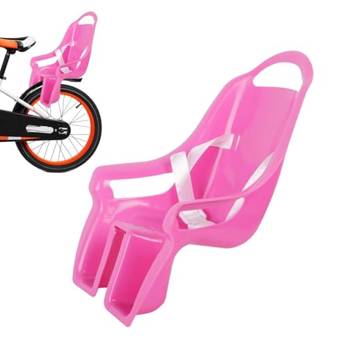 Generisch Puppenfahrradsitz Für Mädchenfahrräder | Kinderfahrrad Puppensitz mit Aufkleber für Mädchen | Fahrrad Puppen Sitz | Kinderfahrrad Zubehör | Babypuppen Fahrradträger Für Puppen